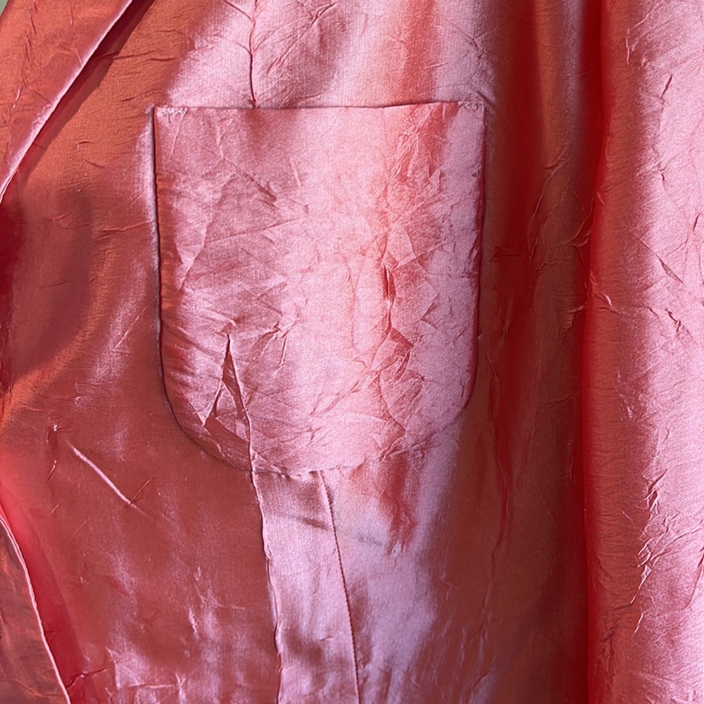 Talbots silk jacket in coral - Picture 5 of 7